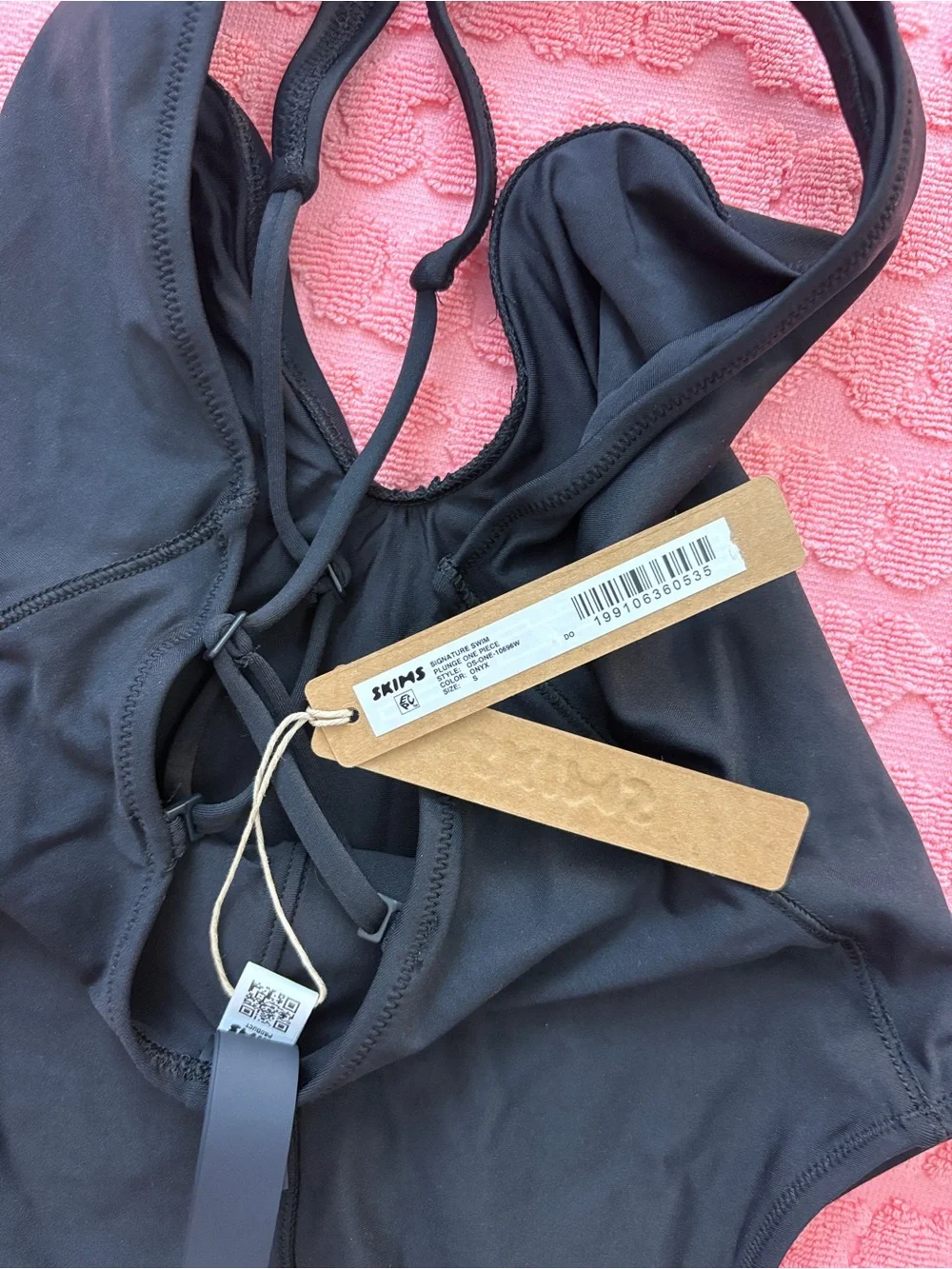 🖤 SKIMS Signature Swim Plunge One Piece | Onyx | S | NWT